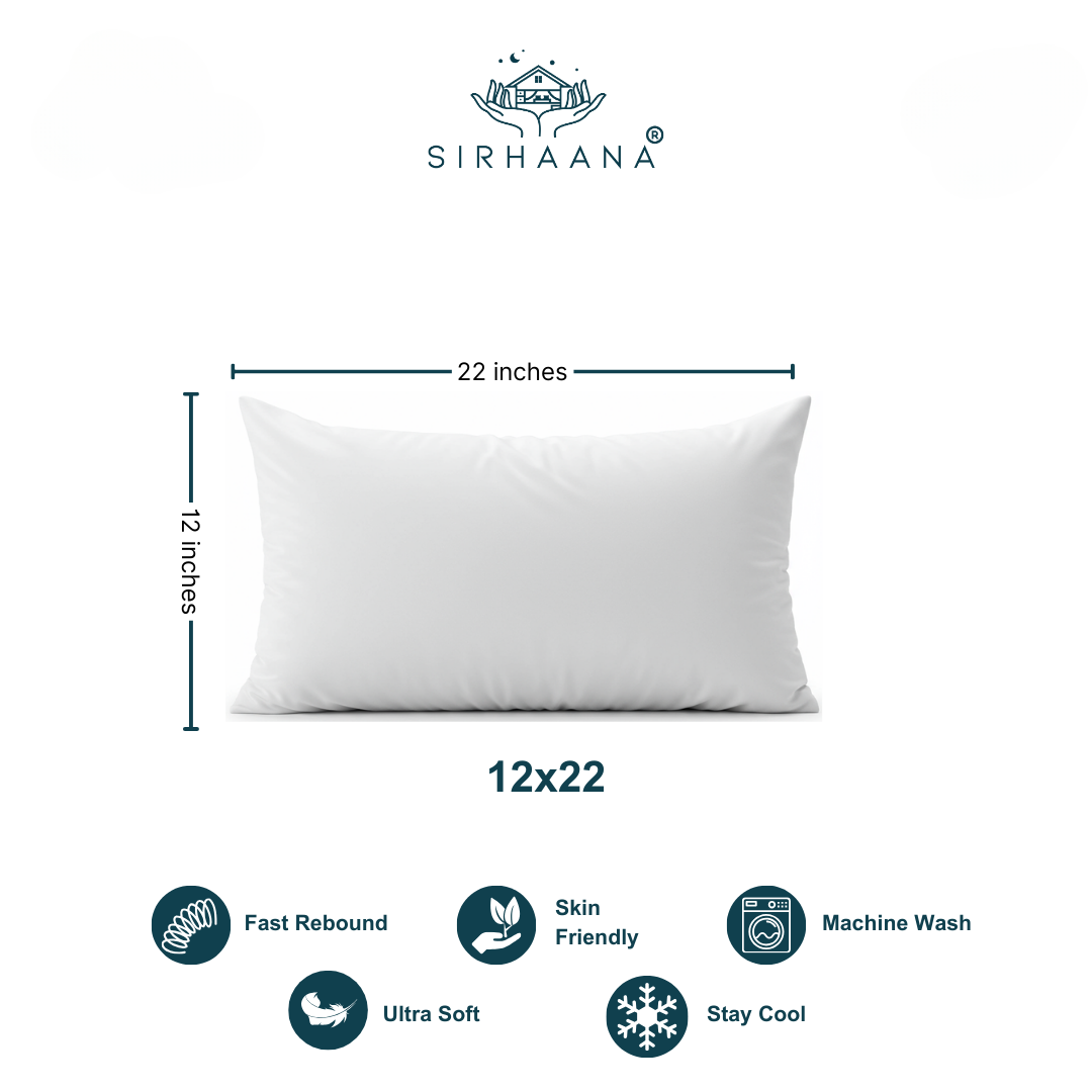 Sirhaana Bedroom Pillow – Ultra-Plush, Supportive & Luxuriously Soft | 20x36