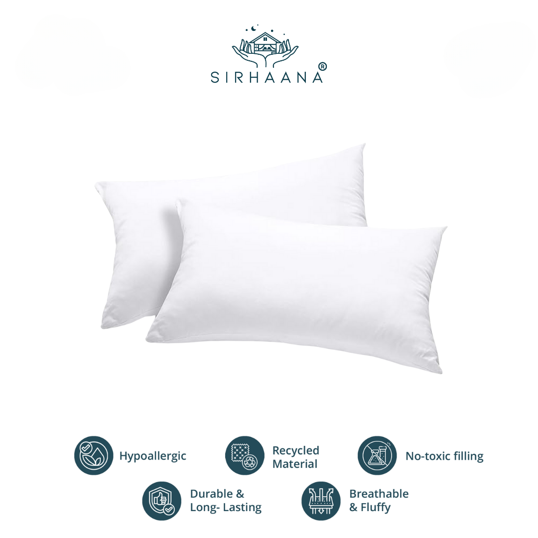 Sirhaana Bedroom Pillow – Ultra-Plush, Supportive & Luxuriously Soft | 20x36