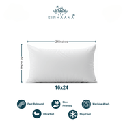 Sirhaana Bedroom Pillow – Ultra-Soft, Plush & Supportive Comfort | 16x24