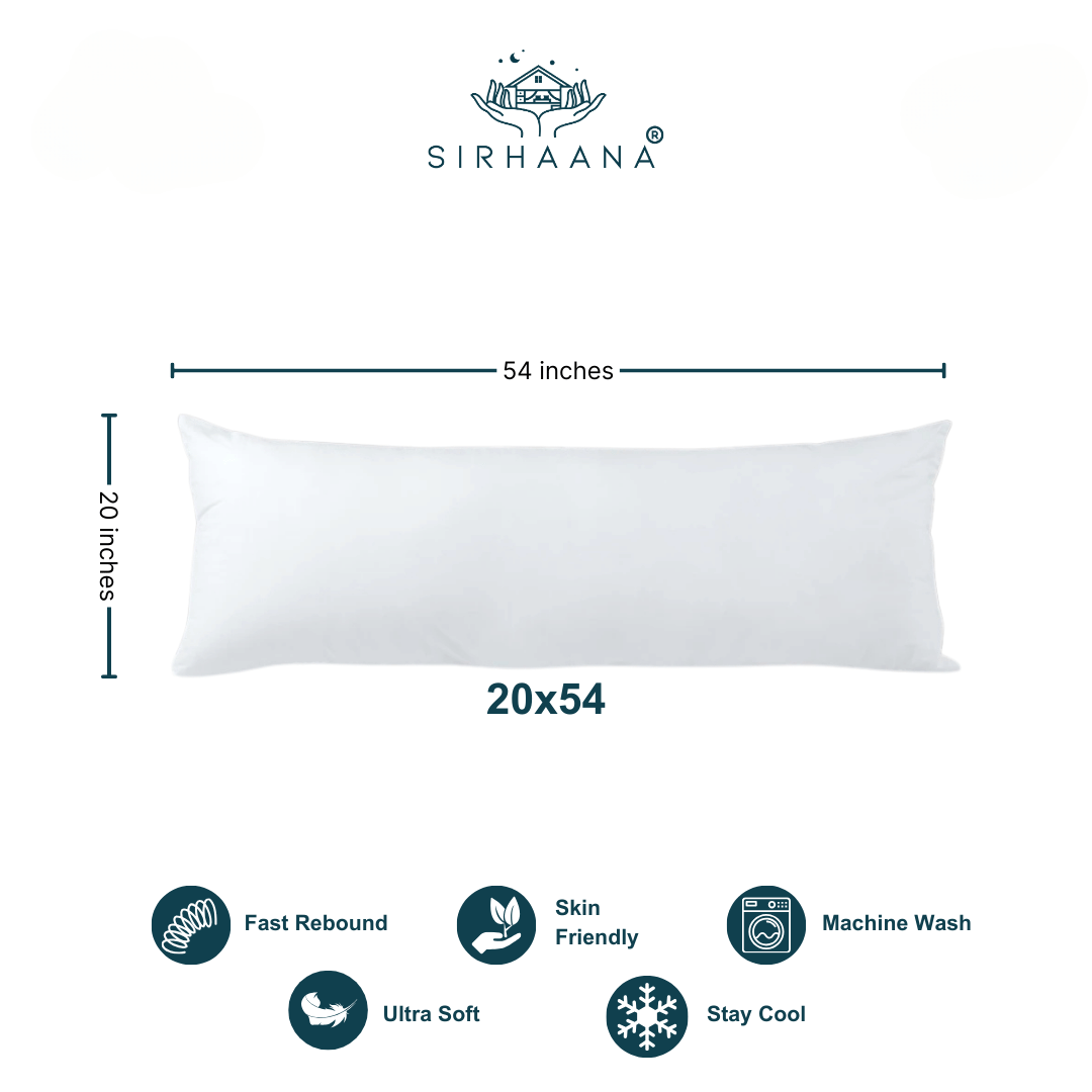 Sirhaana Cuddle Pillow – Ultra-Soft | 20x54